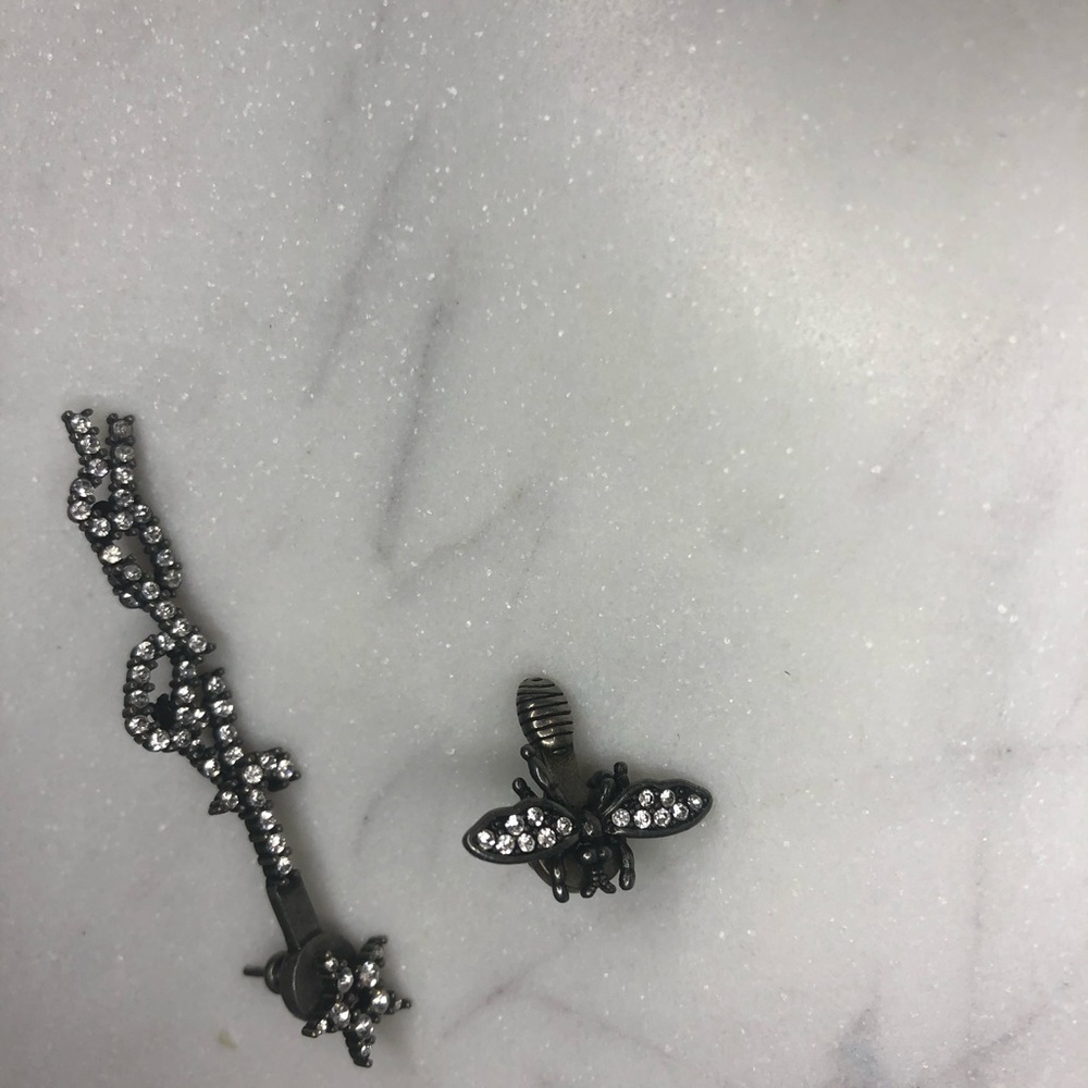 Dior asymmetry diamond Bee Earring